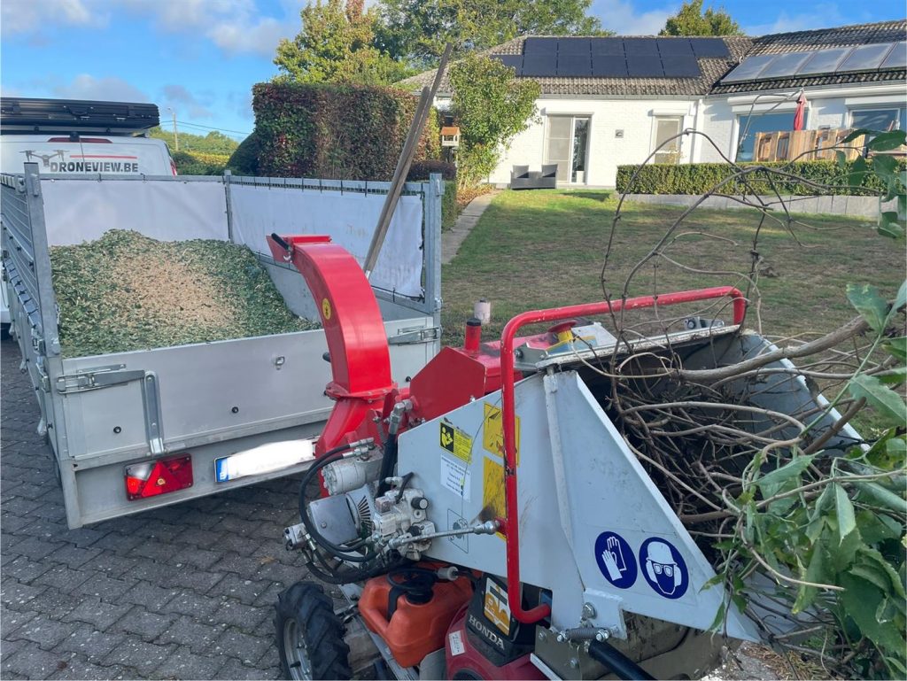 Gratis hakselhout — levering uit snoeiwerken